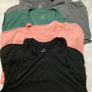 Women's athletic tank top Bundle of 5-XL shirts - Black, Pink, Green, Gray